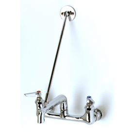 T&amp;S BRASS B-0660-BSTP SERVICE SINK FAUCET WALL MOUNT 8&quot; CENTERS