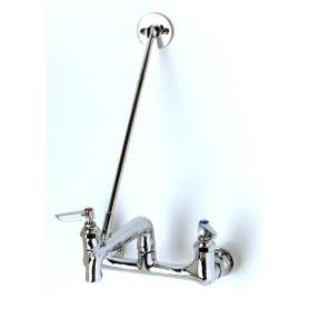 T&amp;S BRASS B-0660-POL SERVICE SINK FAUCET WALL MOUNT 8&quot; CENTERS