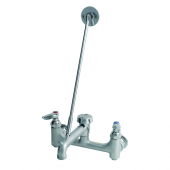 T&amp;S BRASS BA-0665-BSTR SERVICE SINK FAUCET 8&quot; WALL MOUNT