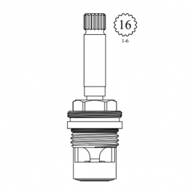 Phylrich* Replacement Ceramic Disc Cartridge -Cold