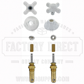 Replacement American Standard* 2 Valve Repair Kit w/Porcelain Ha