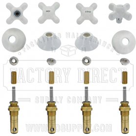 Replacement American Standard* 4 Valve Repair Kit w/Porcelain Ha