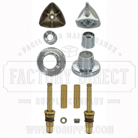 Replacement Crane-Repcal* 2 Valve Tub &amp; Shower Rebuild Kit