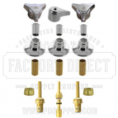 Replacement Union Brass* Tub Kit 3 Vlv w/ Cer Cartridges &amp; OS Di