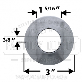 Replacement for Am Standard* Heritage* Escutcheon 3&quot;OD