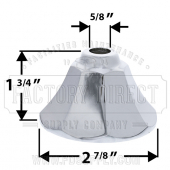 Fluted Escutcheon 5/8 x 20T -Fits Milwaukee Faucets*