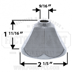 Fluted Esctch 9/16-24 -Fits Eljer*, Harcraft*, Murray-Sornsn*