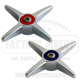 Chicago Faucets Cross Handles (Pair Hot &amp; Cold) Fits Zurn