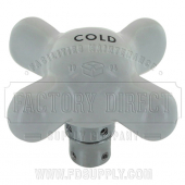 Replacement for Kohler* Porcelain Cross Handle -Cold