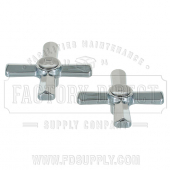 Replacement for Sterling* Bath Cross Handles - Pair Hot &amp; Cold