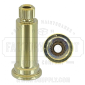 Stem Extension 20 Point Internal to 24 Point - Polished Brass