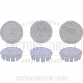 Pfister Verve Clear Acrylic Index Buttons -Hot, Cold, &amp; Div