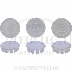 Pfister Verve Clear Acrylic Index Buttons -Hot, Cold, &amp; Div