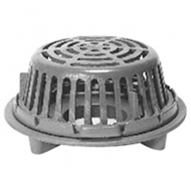 Zurn 12&quot; Dia Flat Deck Roof Drain w/ CI Dome-Sump Receiver