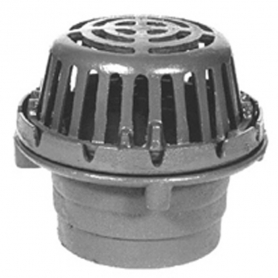 Zurn ZRB125-3NH-C<br> 8In Dia Roof Drain w/ Brz Dome-Deck Clamp